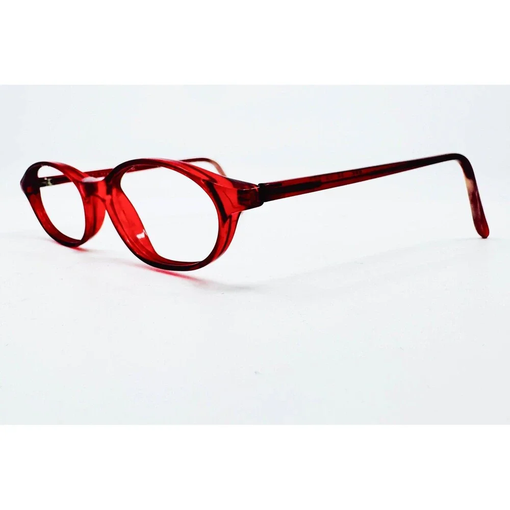 New Globe Eyeglass Frames Womens Red L 4309 Oval Full Rim 45-15-135